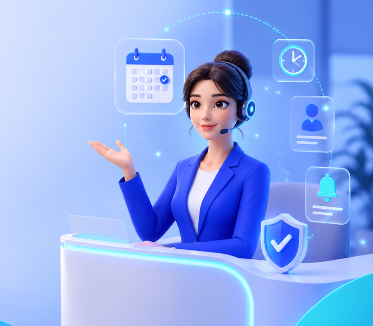 most reliable ai virtual reception services for scheduling