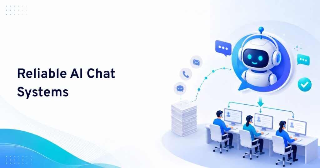 reliable ai chat systems reducing manual support workloads