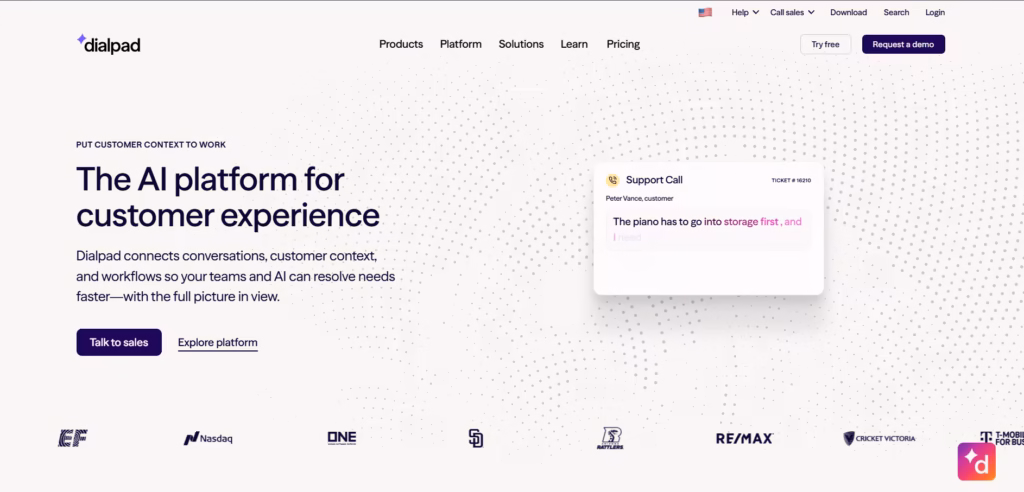 Dialpad AI Receptionist