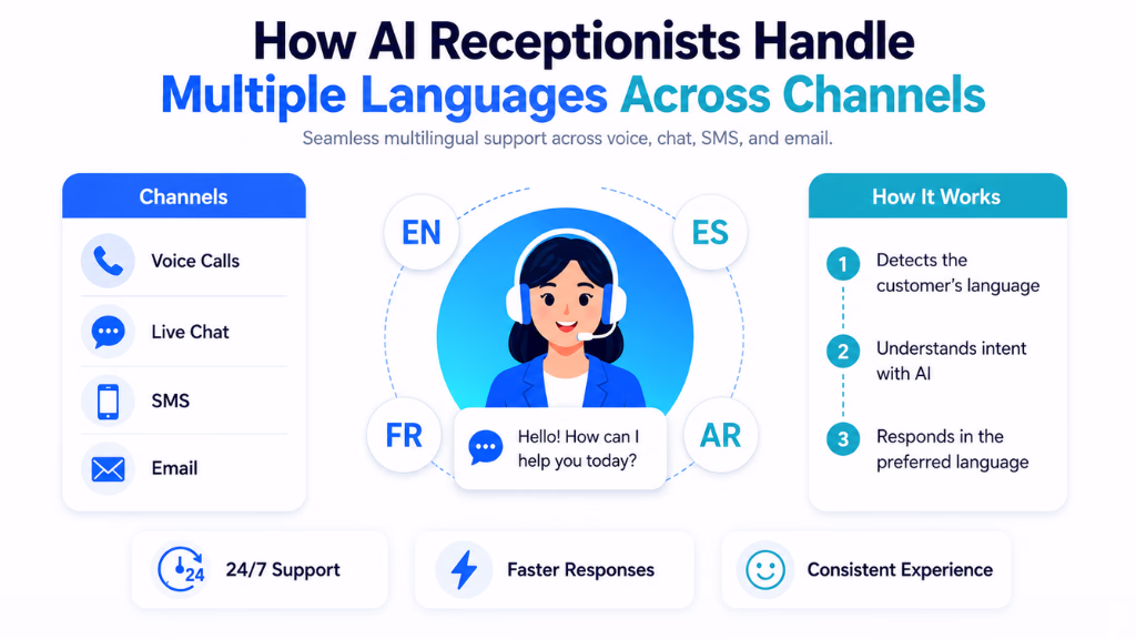 How AI Receptionists Handle Multiple Languages Across Channels