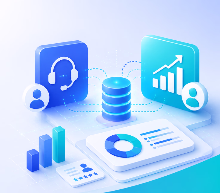 how to integrate customer support with sales data