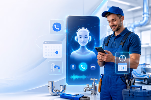 best ai calling receptionist software for plumbers