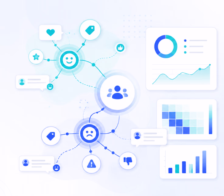 customer sentiment tag correlation analysis