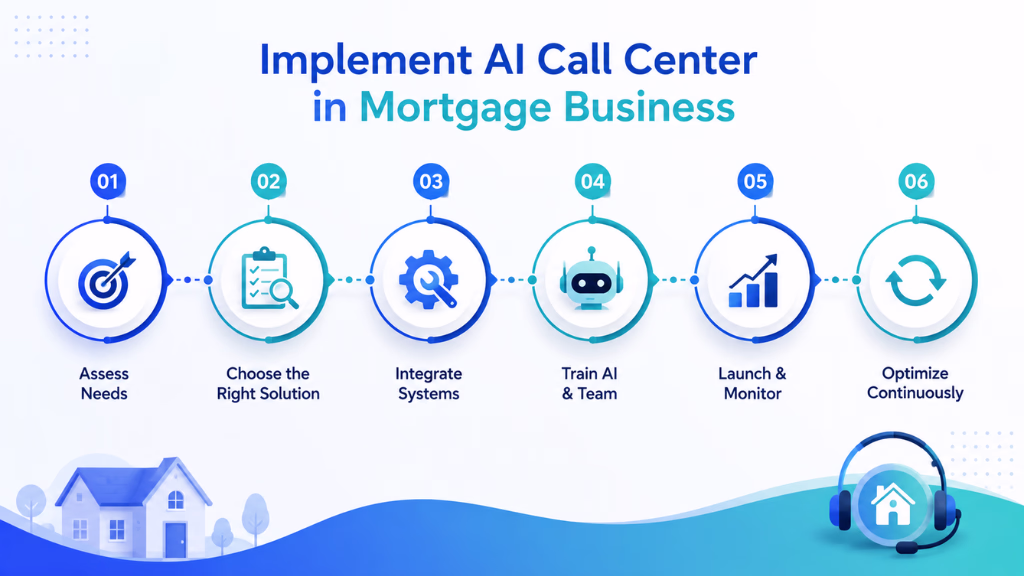 How to Implement AI Call Center Software in a Mortgage Business
