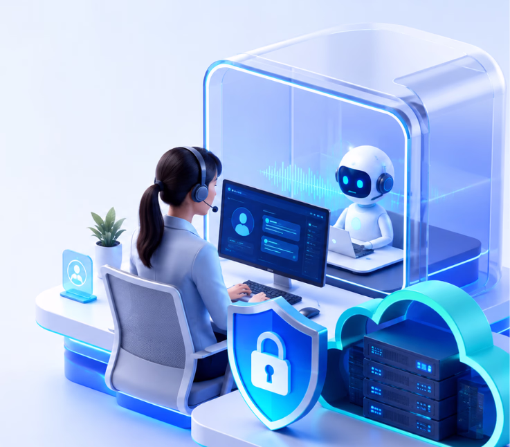 private ai call center like zanus