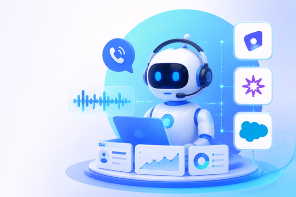 ai agent for outbound calls integration with salesforce