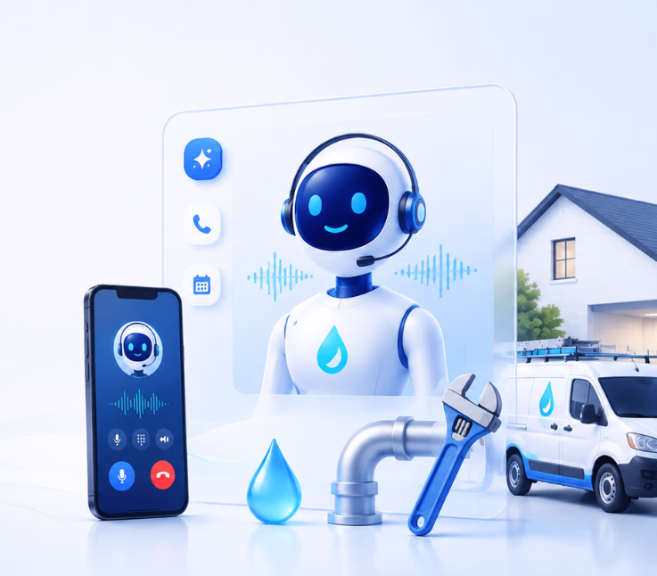 ai automated receptionist software for plumbing businesses