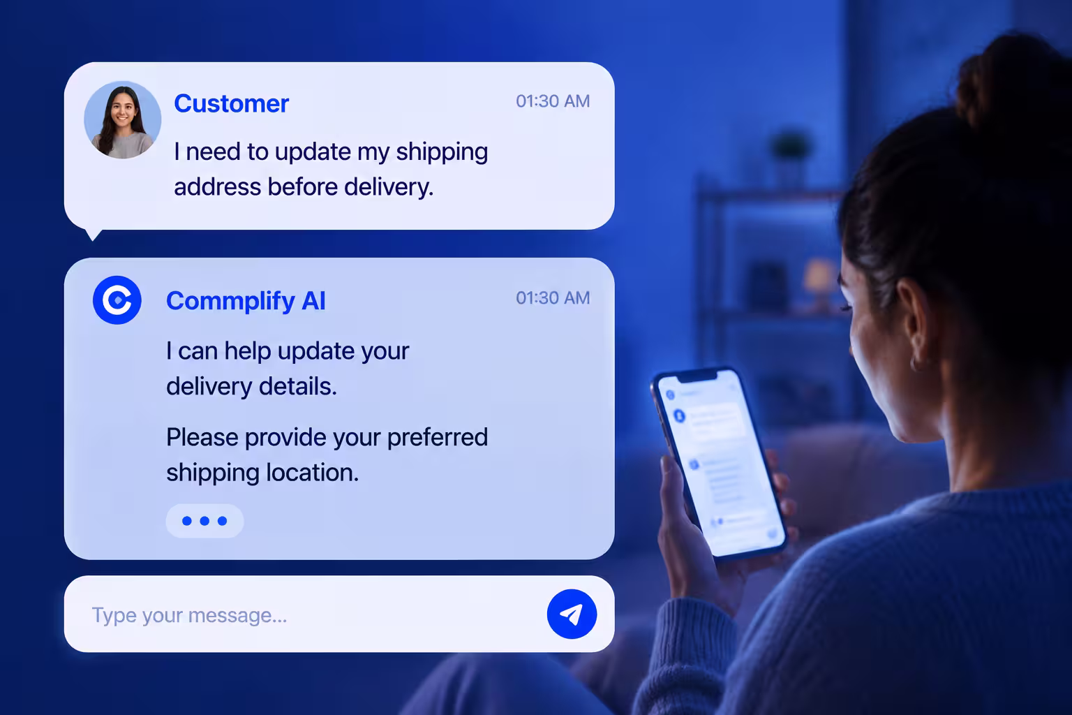 commplify chat support availability 247