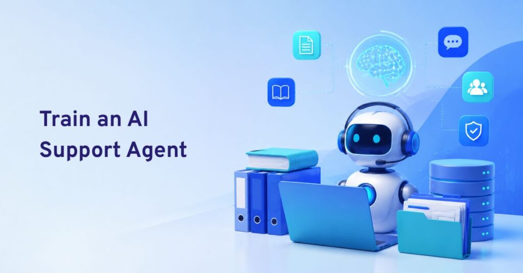 how to train an ai support agent
