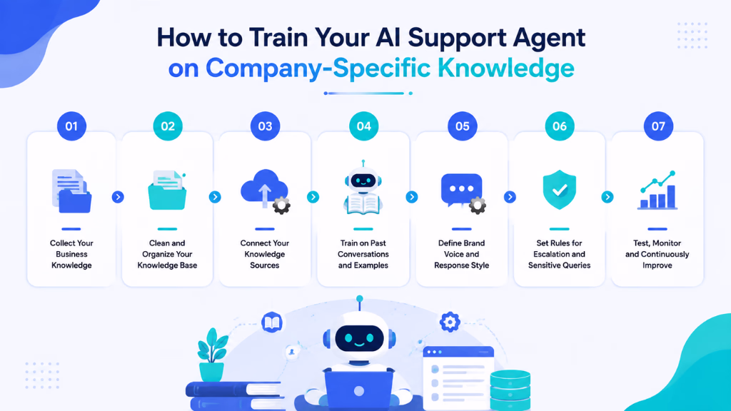 How to Train Your AI Support Agent on Company-Specific Knowledge