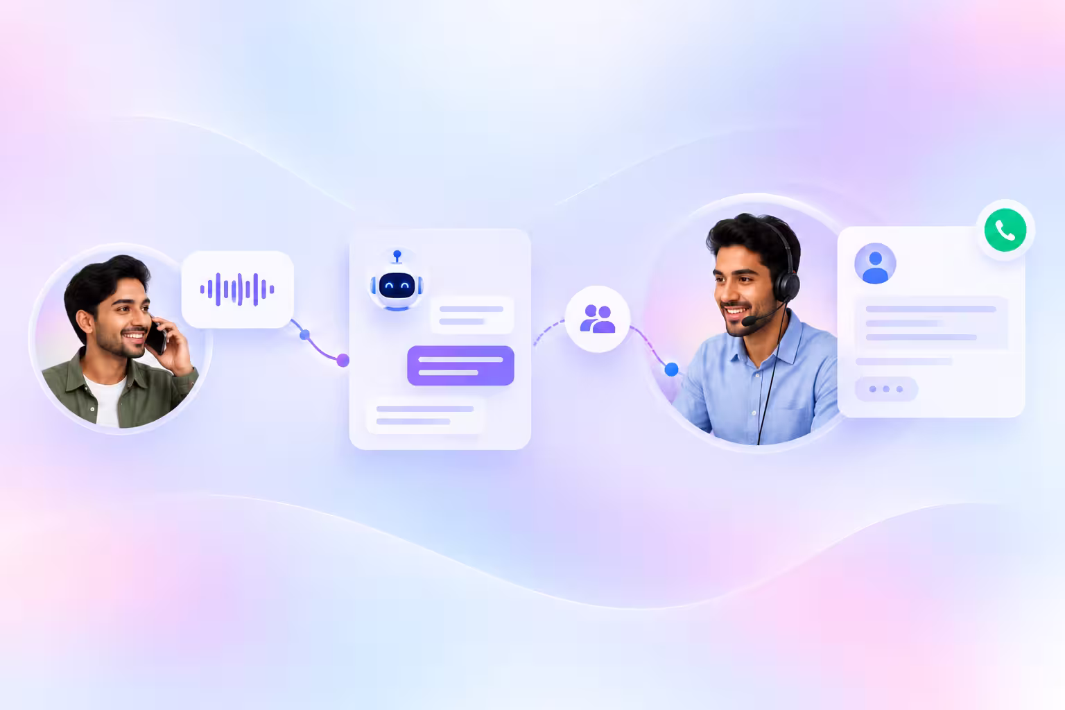 Pastel AI Customer Support Handoff Commplify